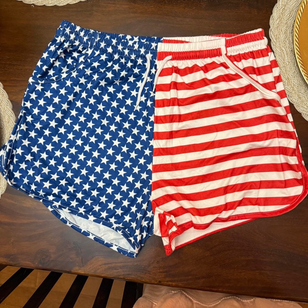 Patriotic Star and Stripe Shorts
